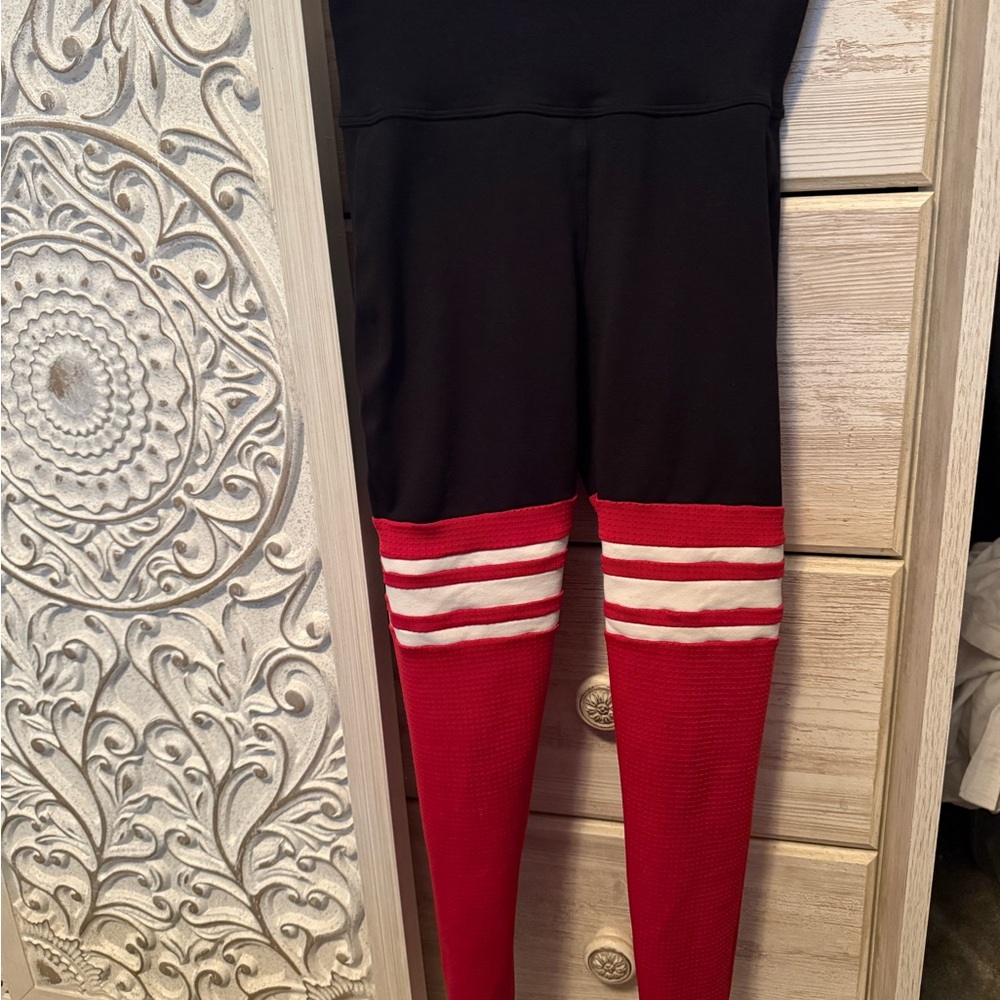 Bombshell Sportswear Black and Red Leggings